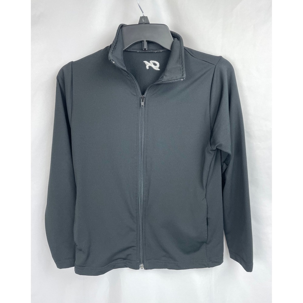 GK Child Large CL Black Jacket Zip Up Gymnastics Athletic